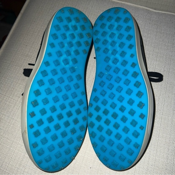 Ecco Womens Size 9W Golf Shoe Black Leather Lace Up Sneaker Spikeless Sneaker - Picture 9 of 11